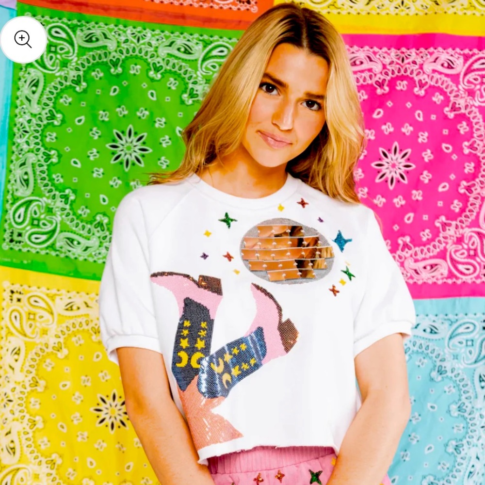 QOS NWT Disco Top! Size Small